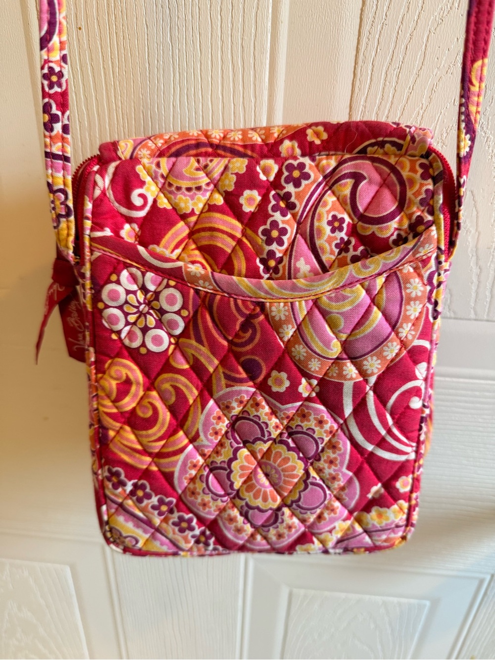 Vera Bradley Mini Hipster Crossbody – Raspberry Fizz (Retired Spring 2008) - Picture 5 of 7